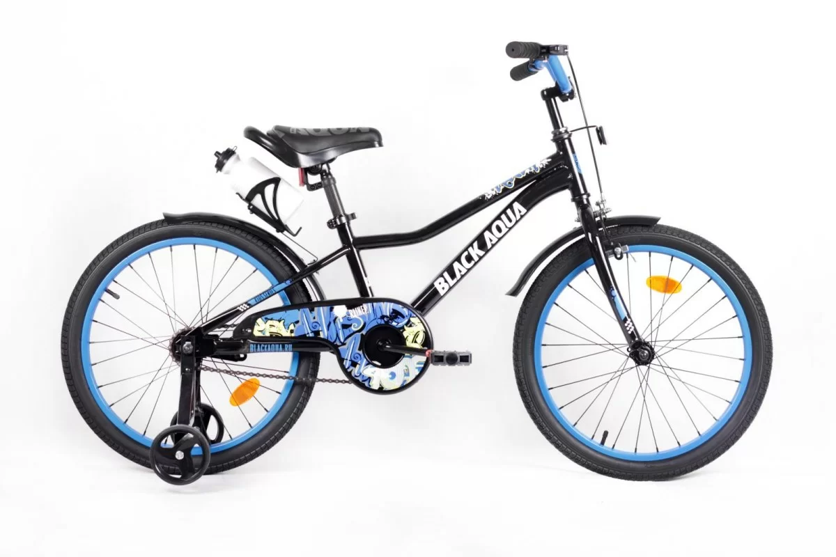 Реальное фото Велосипед Black Aqua Rainer 20" черно-синий KG2024 от магазина СпортСЕ