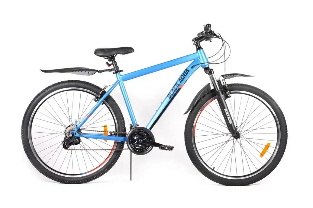 Реальное фото Велосипед Black Aqua Cross 1782 MD matt 27,5"(РФ) синий GL-401DTR от магазина СпортСЕ