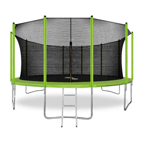 Реальное фото ARLAND Батут 16FT с внутренней страховочной сеткой и лестницей (Light green) (СВЕТЛО-ЗЕЛЕНЫЙ) от магазина СпортСЕ