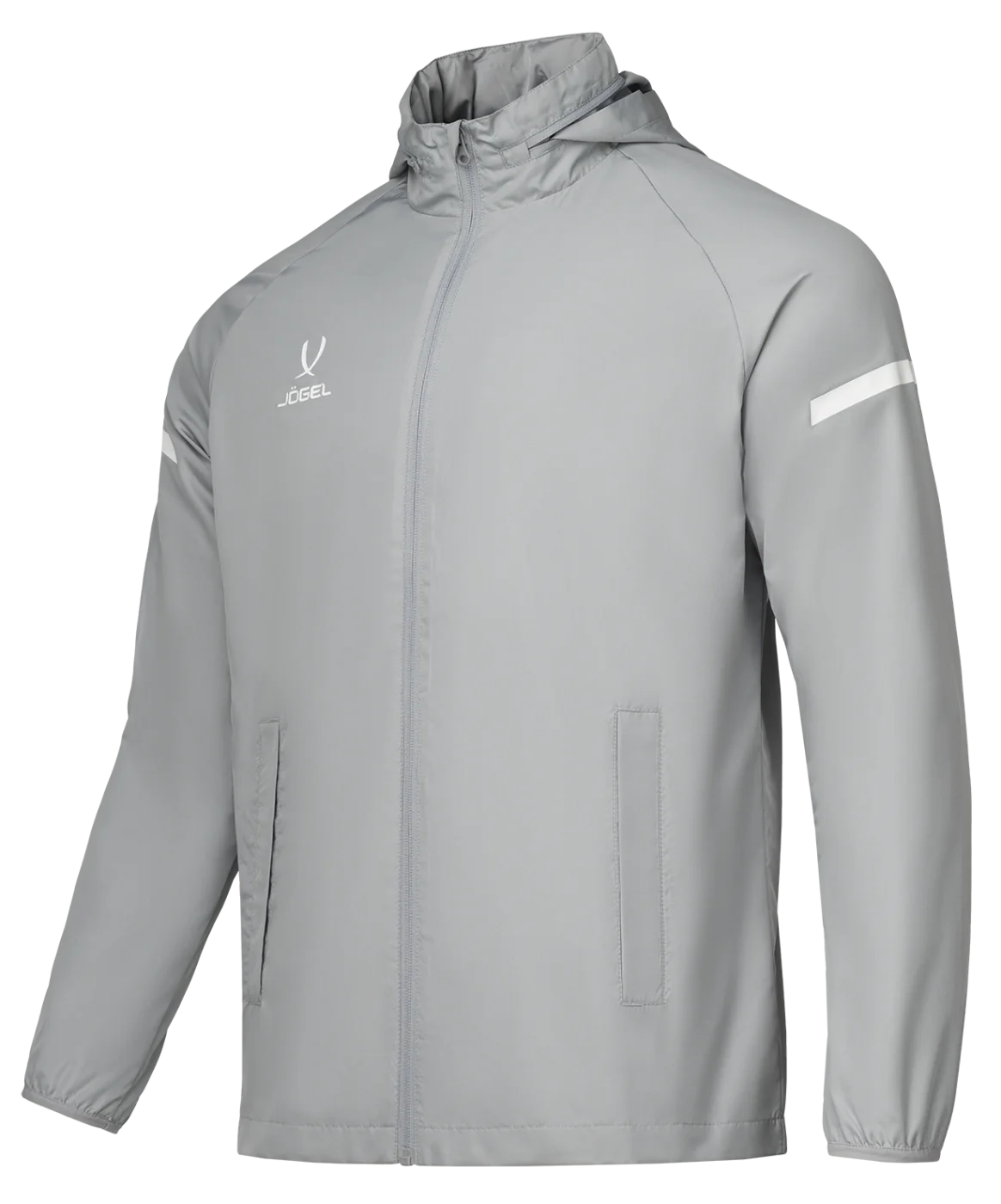  Куртка ветрозащитная JÖGEL CAMP 2 Rain Jacket, серый, детский по низким ценам в Томске и Северске