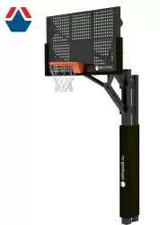Стойка баскетбольная под бетонирование с металлическим щитом вынос 1200мм