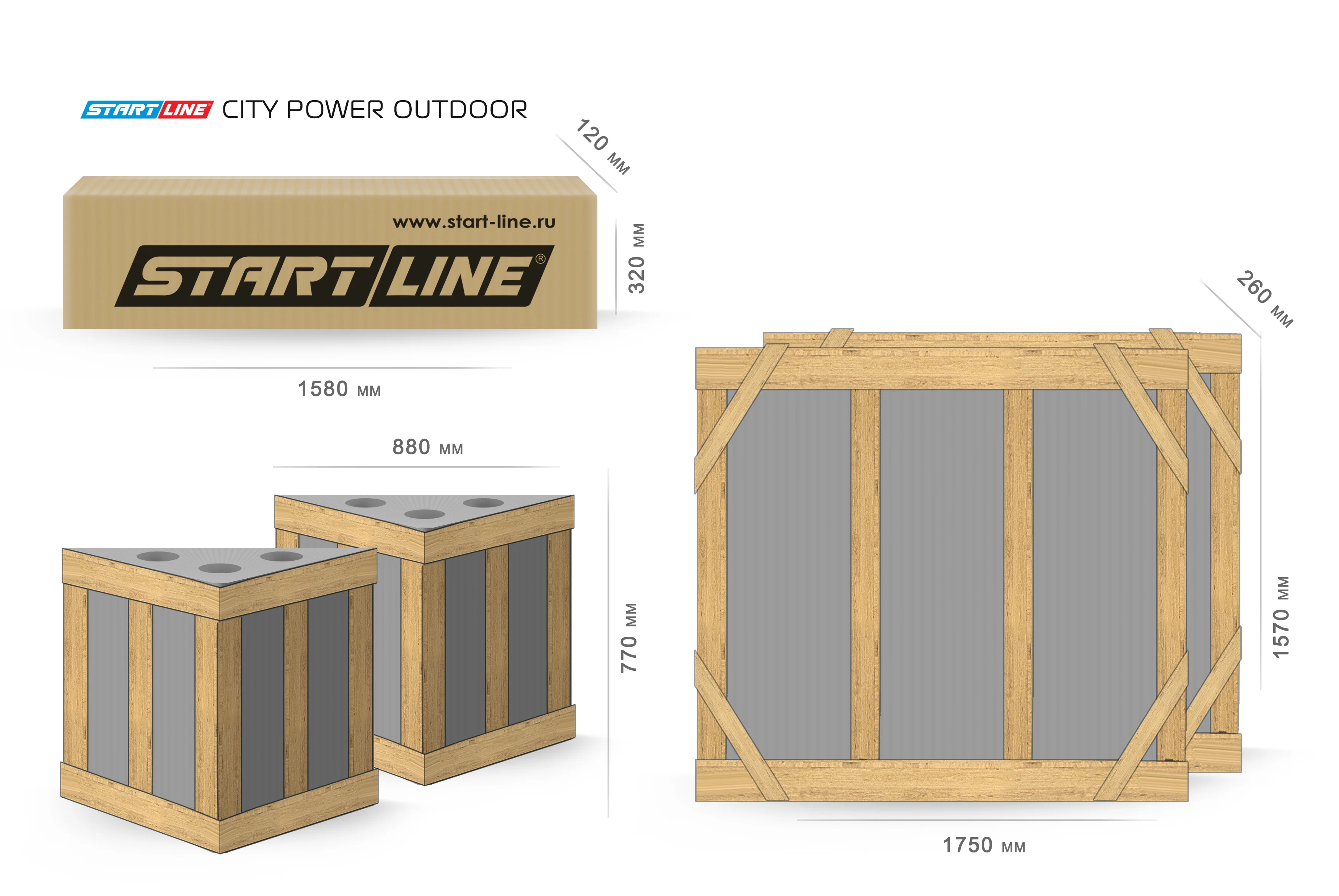  Стол теннисный City Power Всепогодный по низким ценам в Томске и Северске