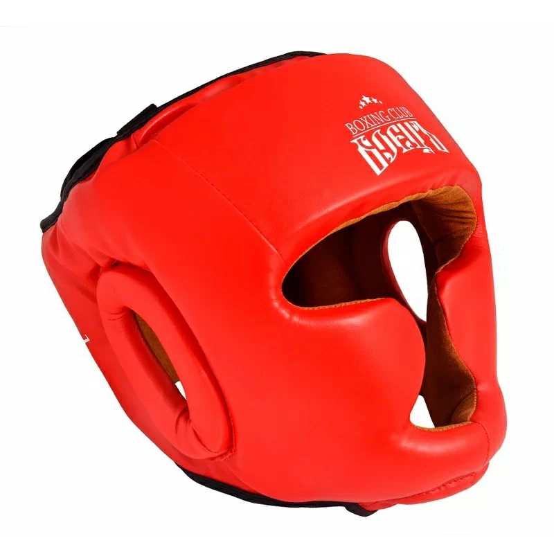 Реальное фото Шлем боксерский Боецъ BHG-21 красный от магазина СпортСЕ