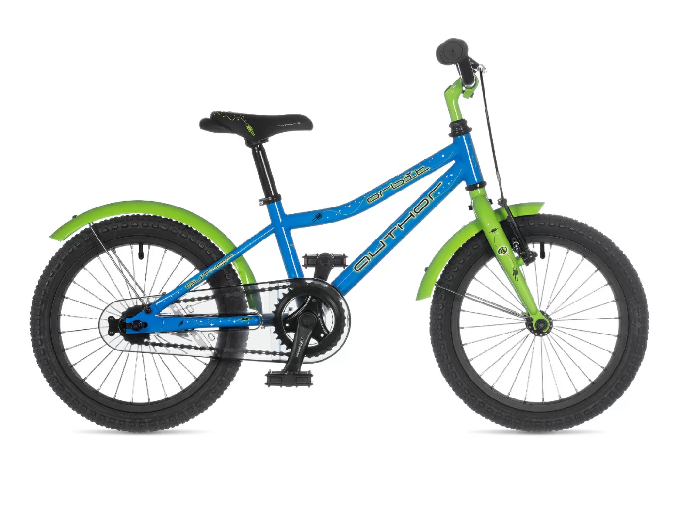 Реальное фото Велосипед детский AUTHOR Orbit 2021 Сине-салатовый от магазина СпортСЕ