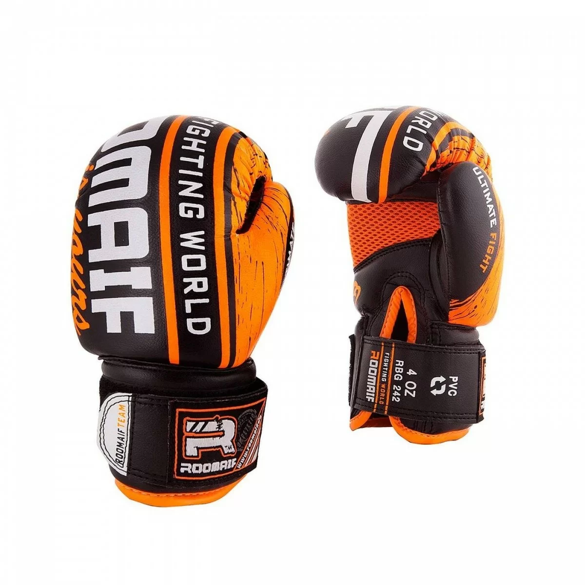 Реальное фото Перчатки боксерские Roomaif RBG-242 PVC orange (детские) от магазина СпортСЕ