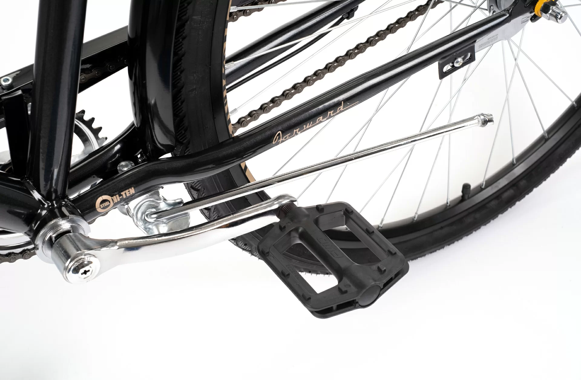 Реальное фото Велосипед Forward Dortmund 28 3.0 (2022) черный/бронзовый от магазина СпортСЕ