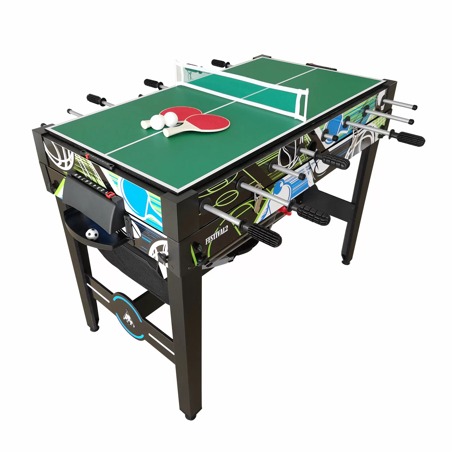 Реальное фото Игровой стол - трансформер DFC FESTIVAL2 48" 12 в 1 AT-255 от магазина СпортСЕ