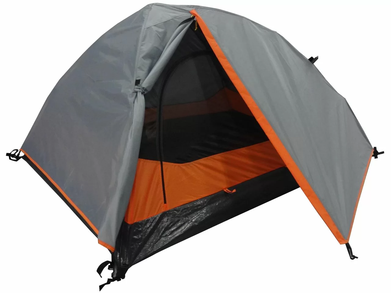Реальное фото Палатка 63261 Easy Mono 2 серый и оранжевый от магазина СпортСЕ
