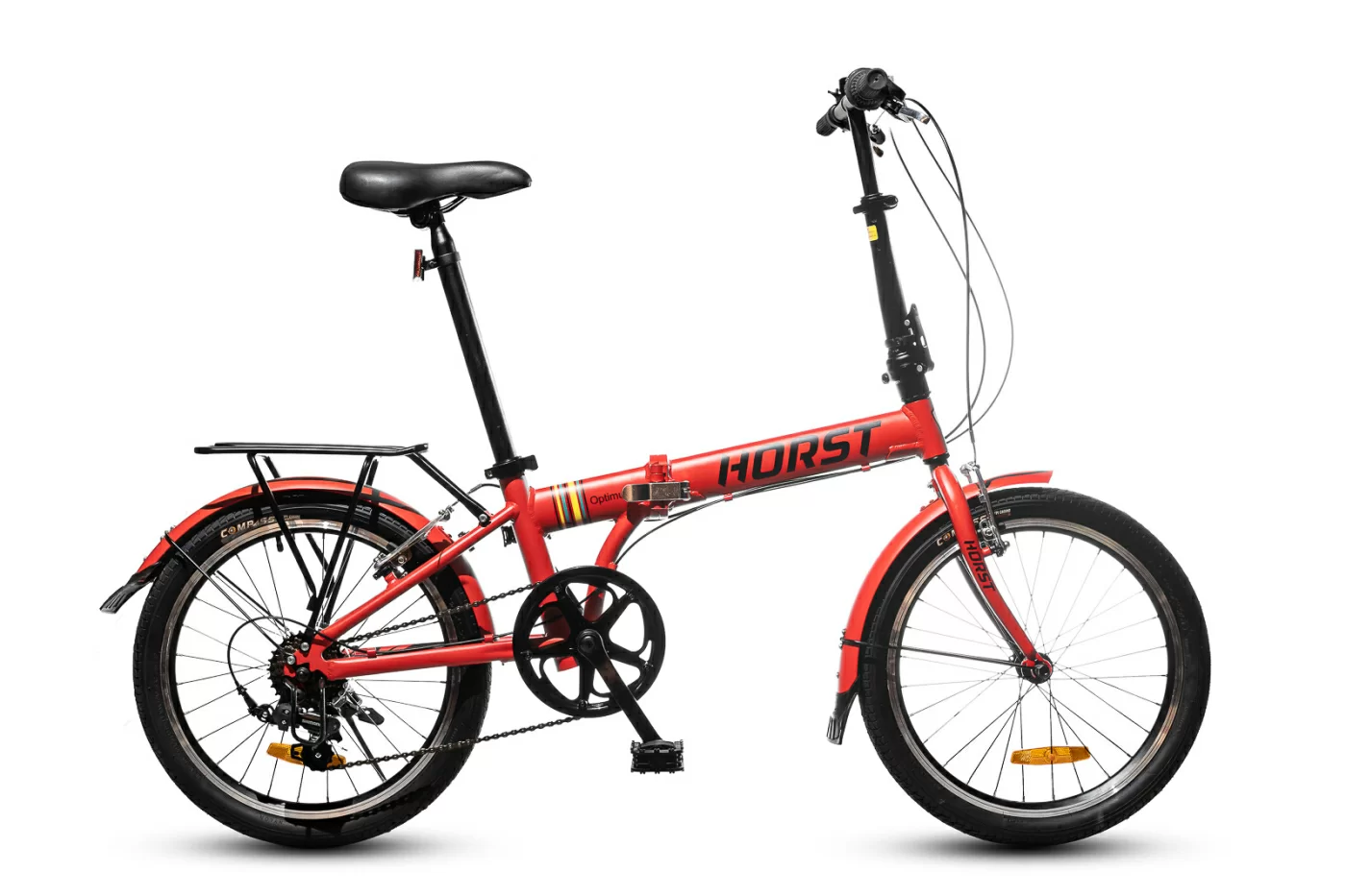 Реальное фото Велосипед складной HORST Optimus 2022 Красный от магазина СпортСЕ