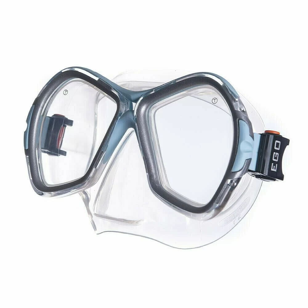 Реальное фото Маска для плавания Salvas Phoenix Mask  р. Senior сереб/голуб CA520S2QYSTH от магазина СпортСЕ