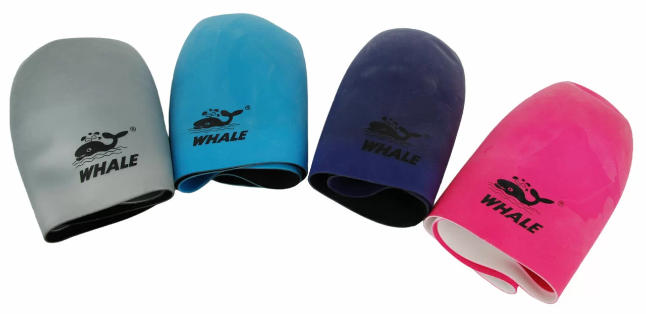 Реальное фото Шапочка для плавания Whale одноцветная  CAP 1801-1812 от магазина СпортСЕ