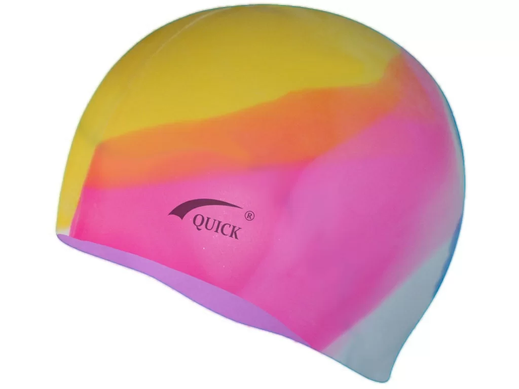 Реальное фото Шапочка для плавания QUICK:SC-Ц1 (мультицвет) 06106 от магазина СпортСЕ