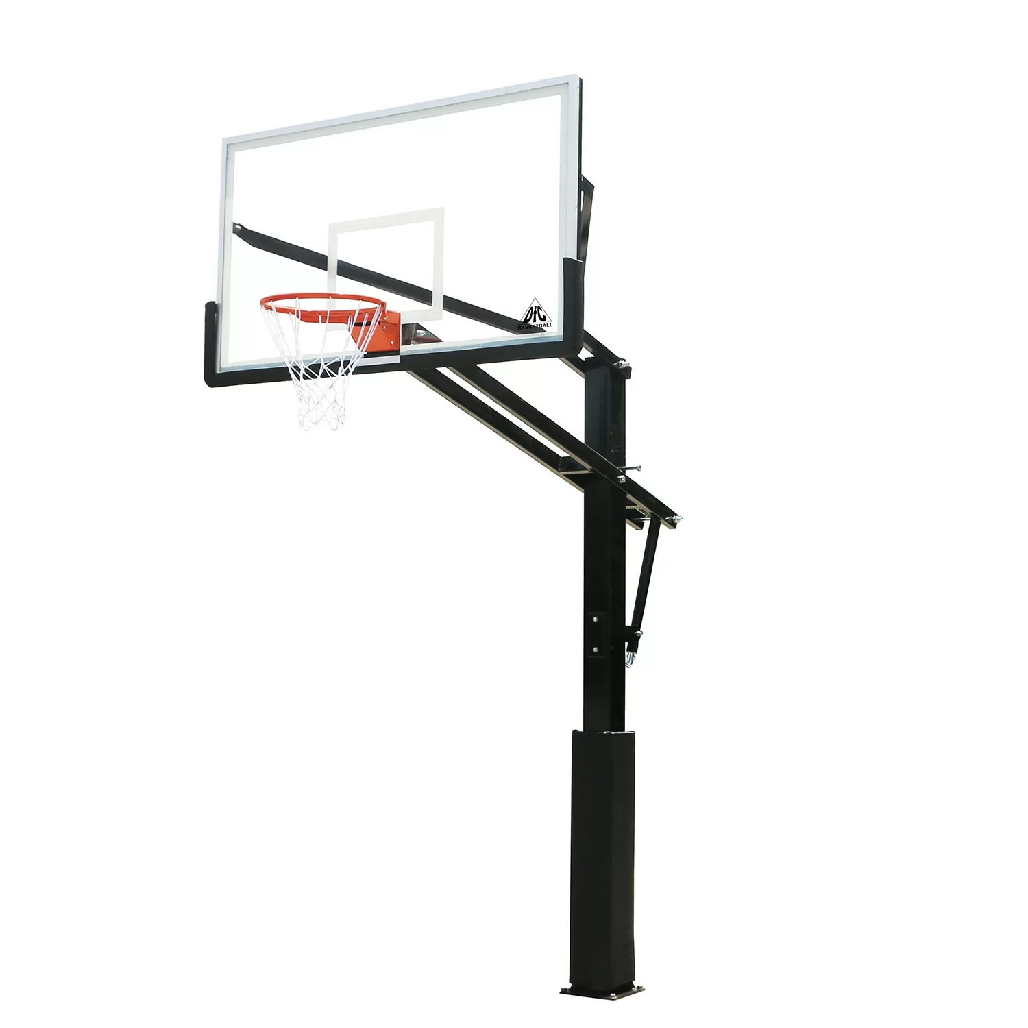 Реальное фото Баскетбольная стационарная стойка DFC ING72GU 180x105см стекло 10мм (Пять коробов). от магазина СпортСЕ