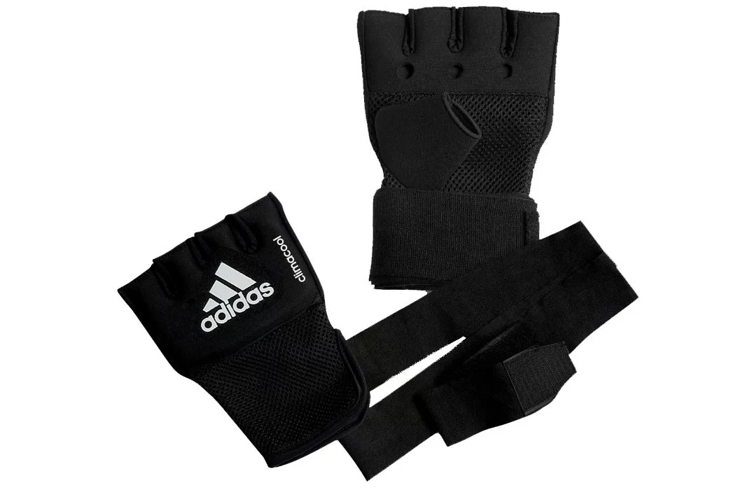 Реальное фото Перчатки Adidas гелевые с бинтом 2 м Quick Wrap Glove Mexican L/XL adiBP012 от магазина СпортСЕ