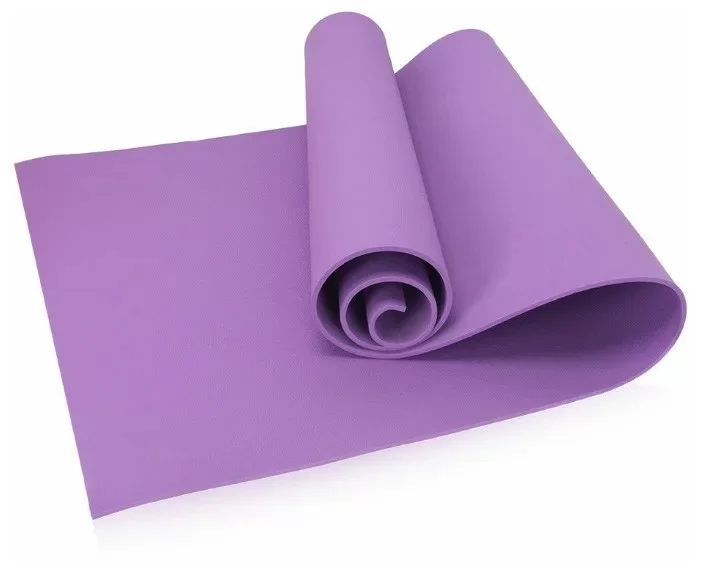 Реальное фото Коврик для йоги B32218 173х61х1,0 см фиолетовый 10018953 от магазина СпортСЕ