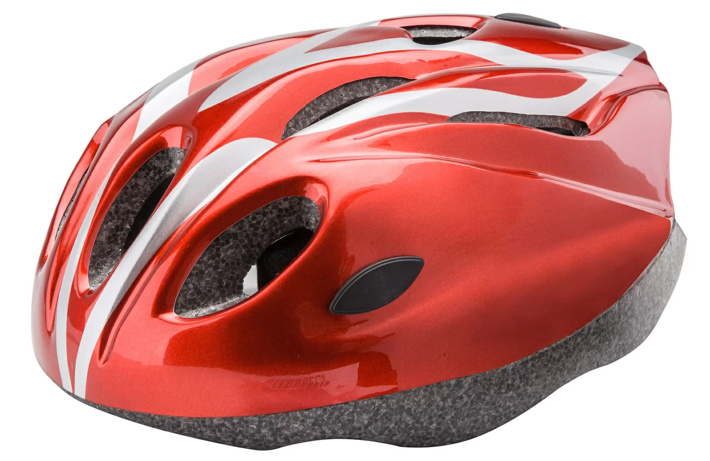 Реальное фото Шлем MV11 (out-mold) серо-красный от магазина СпортСЕ