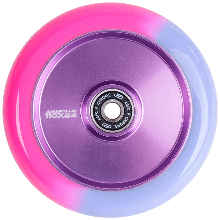 Реальное фото Колесо для самоката TechTeam X-Treme 110*24мм Amarillis purple-pink от магазина СпортСЕ