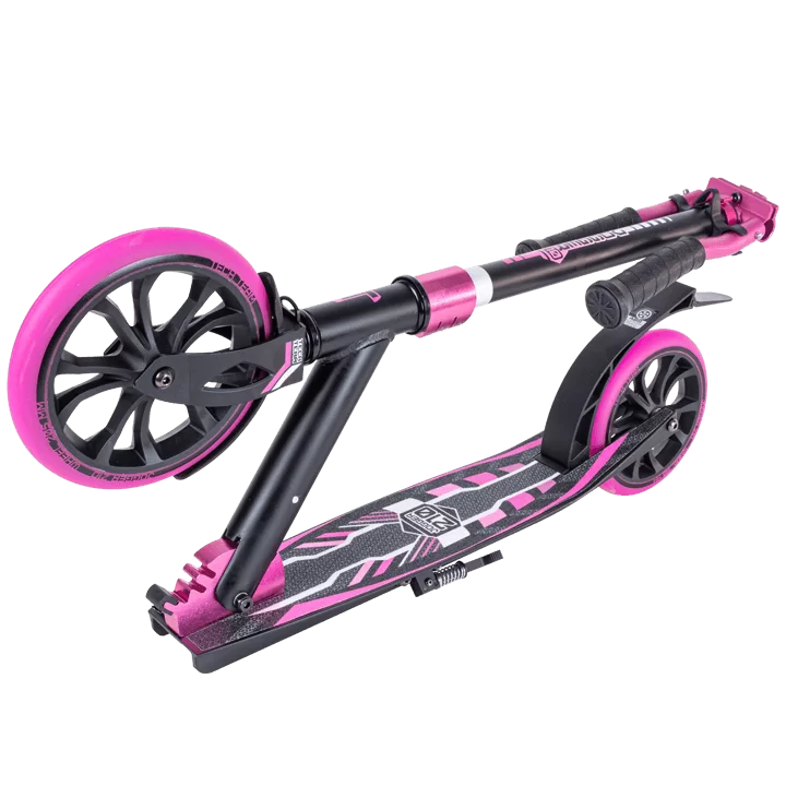 Реальное фото Самокат TechTeam Jogger 210 (2022) black/pink от магазина СпортСЕ