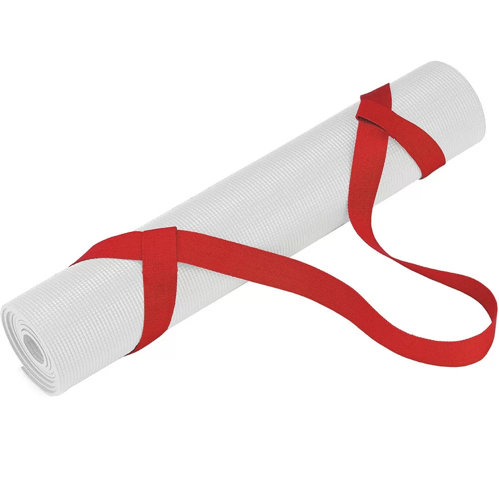 Реальное фото Ремень-стяжка универсальная для йога ковриков и валиков RS-3 красный 10016867 от магазина СпортСЕ