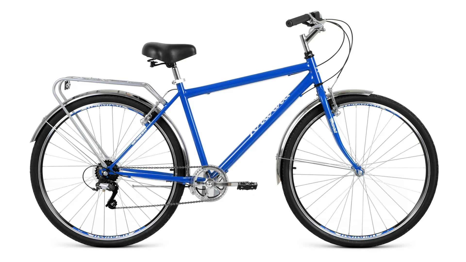 Реальное фото Велосипед Forward Dortmund 28 2.0 (7 ск.) (2019) синий от магазина СпортСЕ