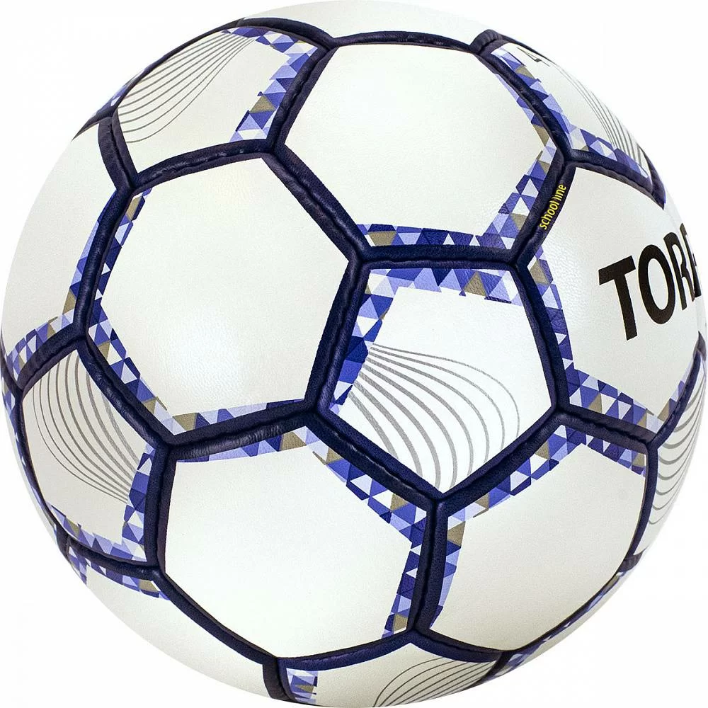 Реальное фото Мяч футзальный Torres Futsal Training №4 32 пан. PU бело-фиолет-черн FS32044 от магазина СпортСЕ
