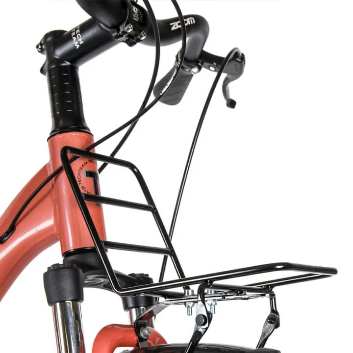 Реальное фото Велосипед TechTeam Scorpio 27.5 персиковый от магазина СпортСЕ