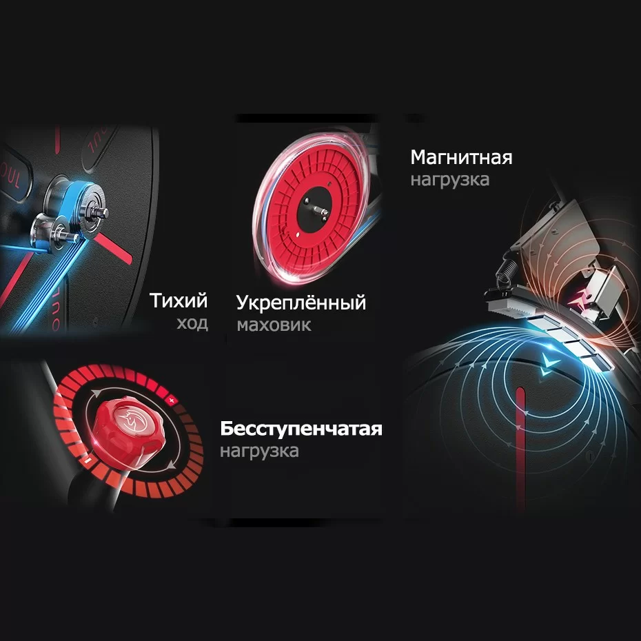 Реальное фото Велотренажер DFC Yesoul BS3-B черный от магазина СпортСЕ