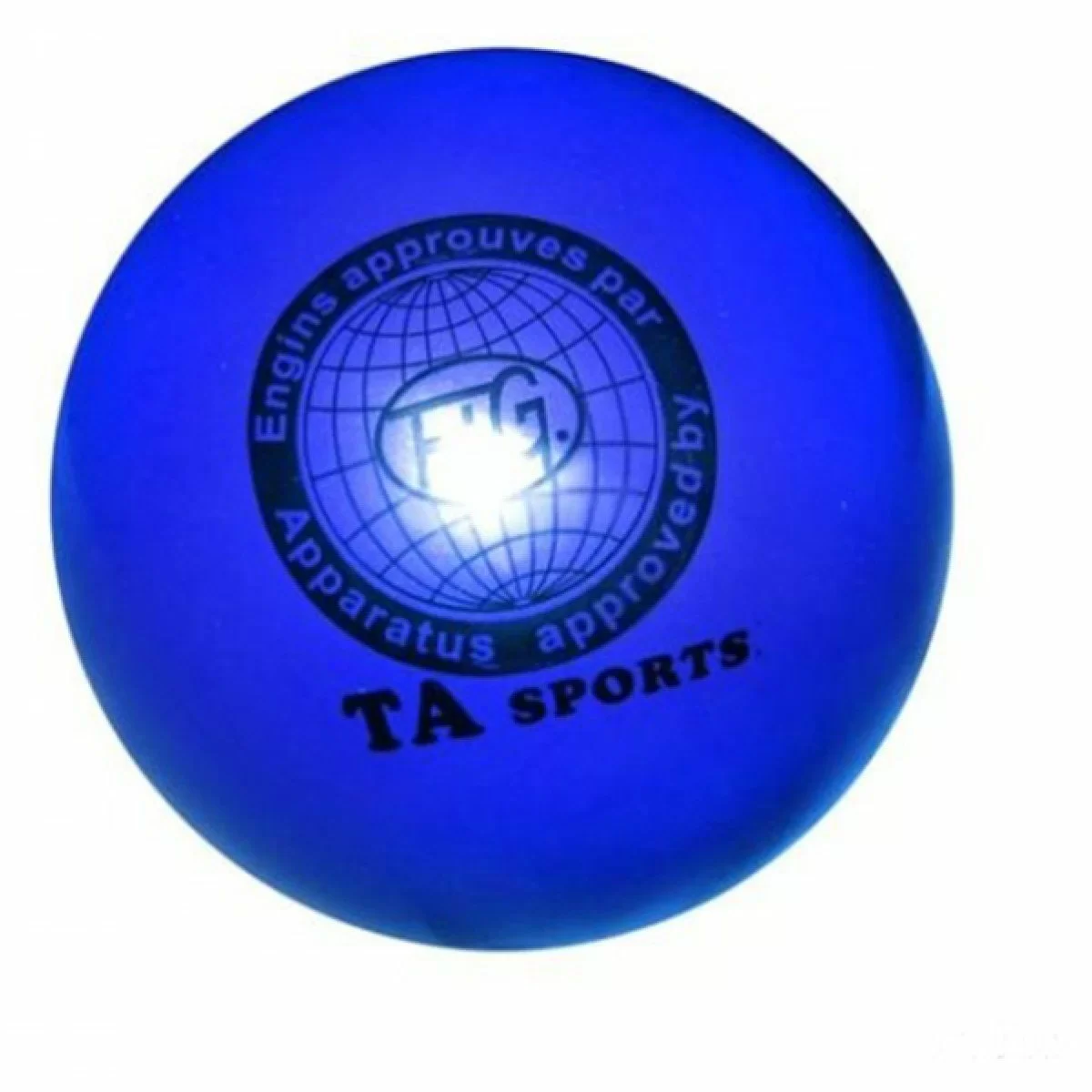 Реальное фото Мяч для художественной гимнастики 15 см 400 г синий I-1 от магазина СпортСЕ