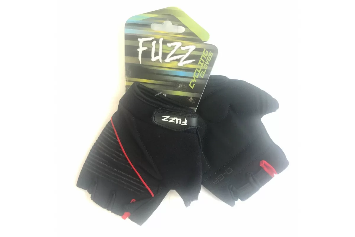 Реальное фото Перчатки Fuzz лайкра Gel comfort  р.XL черно-красные 08-202365 от магазина СпортСЕ