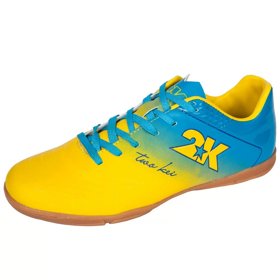 Реальное фото Бутсы 2К Sport Santos futsal yellow/blue 125418 от магазина СпортСЕ