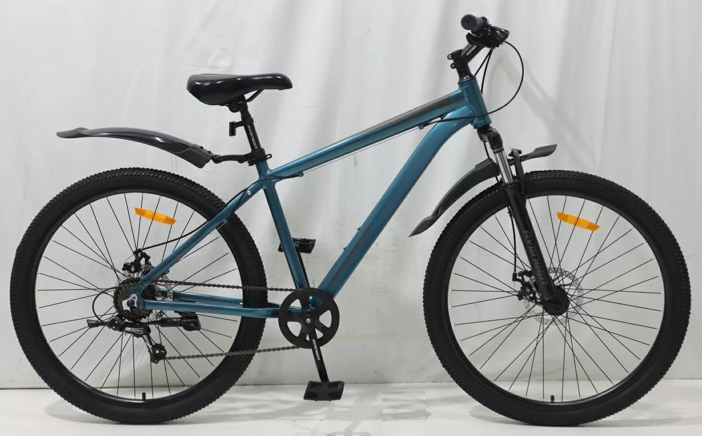 Реальное фото Велосипед 27.5" AVENGER A271D, зеленый/серый (2024) от магазина СпортСЕ