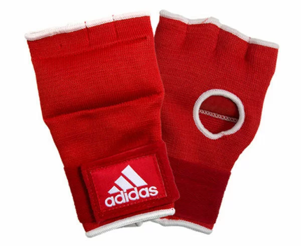 Реальное фото Перчатки внутренние Adidas Super Inner Gloves красн/белые L adiBP02 от магазина СпортСЕ