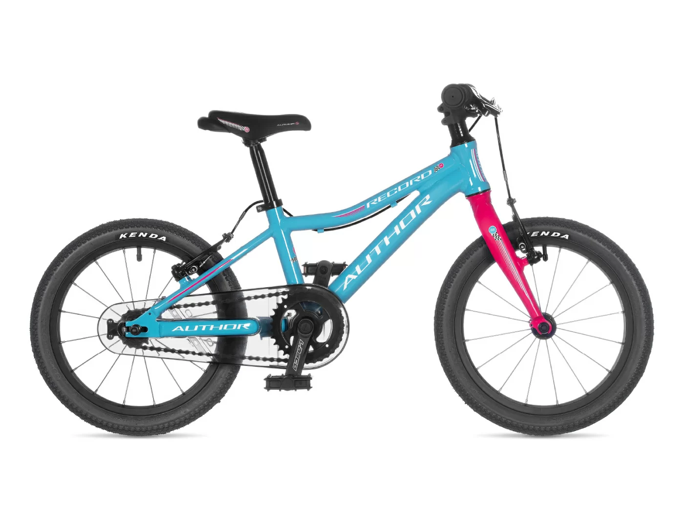 Реальное фото Велосипед детский AUTHOR Record 16 2021 Голубо-розовый от магазина СпортСЕ