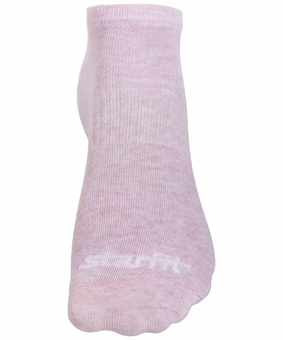 Реальное фото Носки StarFit SW-205 низкие розовый меланж/светло-серый меланж (2 ПАРЫ) УТ-00014180 от магазина СпортСЕ