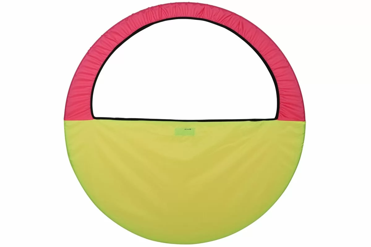 Реальное фото Чехол-сумка для обруча 60-90 см Indigo желто-розовый SM-083 от магазина СпортСЕ