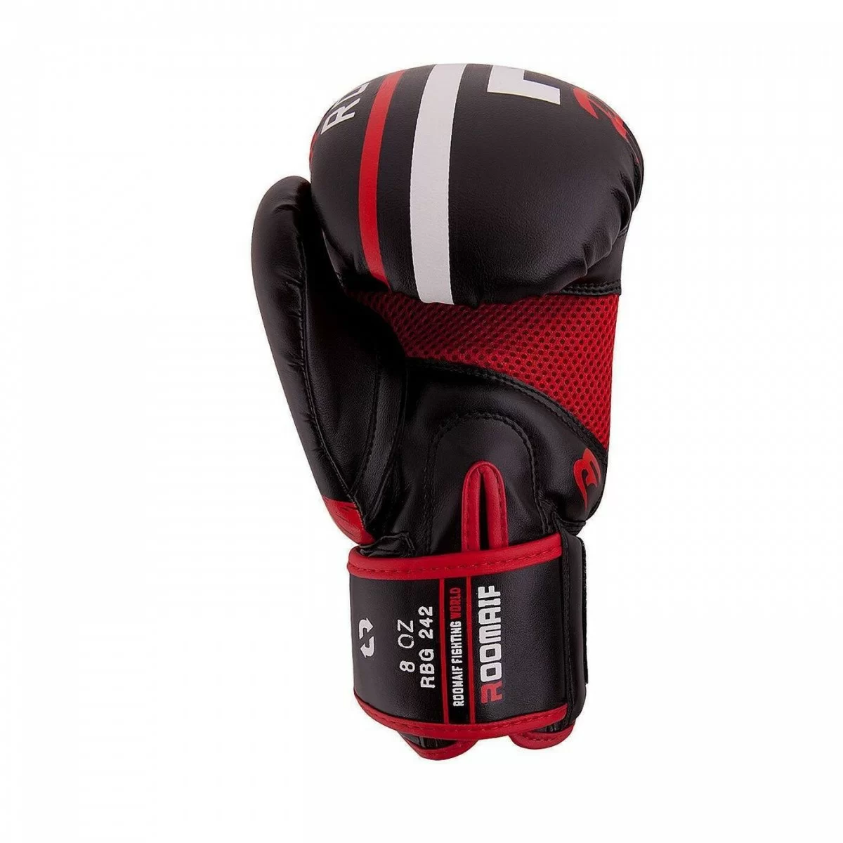 Реальное фото Перчатки боксерские Roomaif RBG-242 Dyex красные от магазина СпортСЕ