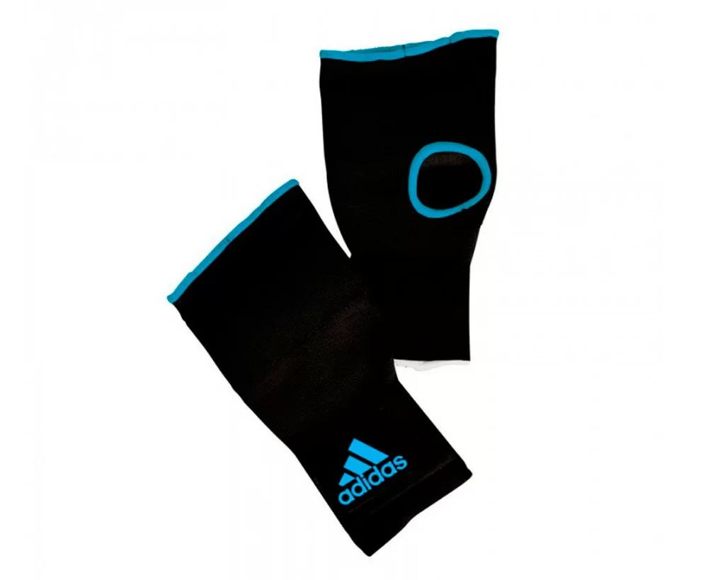 Реальное фото Перчатки внутренние Adidas Inner Gloves черн/синие M adiBP022 от магазина СпортСЕ