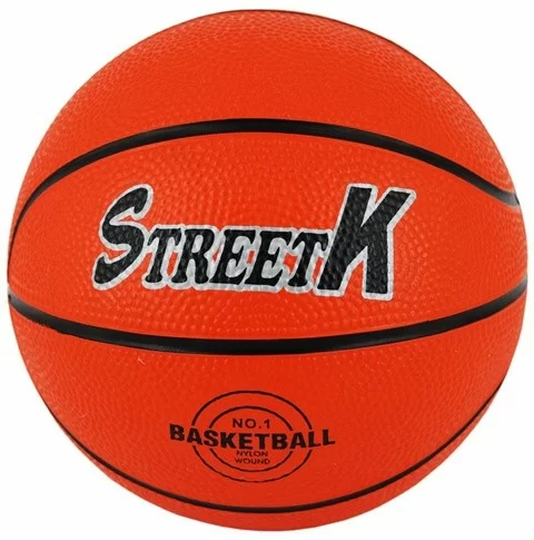 Реальное фото Мяч баскетбольный ST71211 №1 резина оранжевый от магазина СпортСЕ