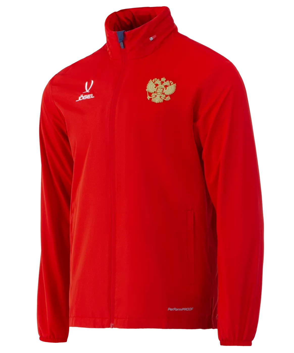  Куртка ветрозащитная JÖGEL NATIONAL PerFormPROOF Rain Jacket, красный по низким ценам в Томске и Северске