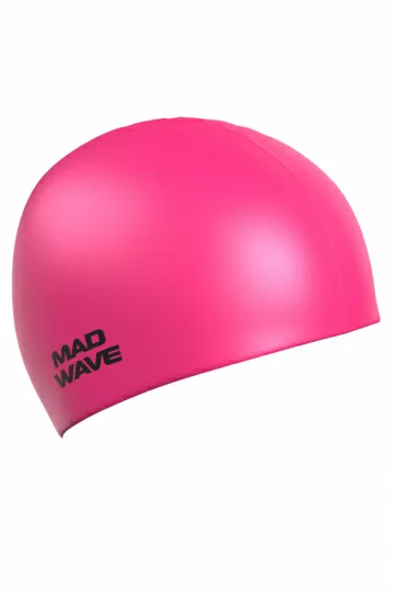 Реальное фото Шапочка для плавания Mad Wave Ligh Big L pink  M0531 13 2 11W от магазина СпортСЕ