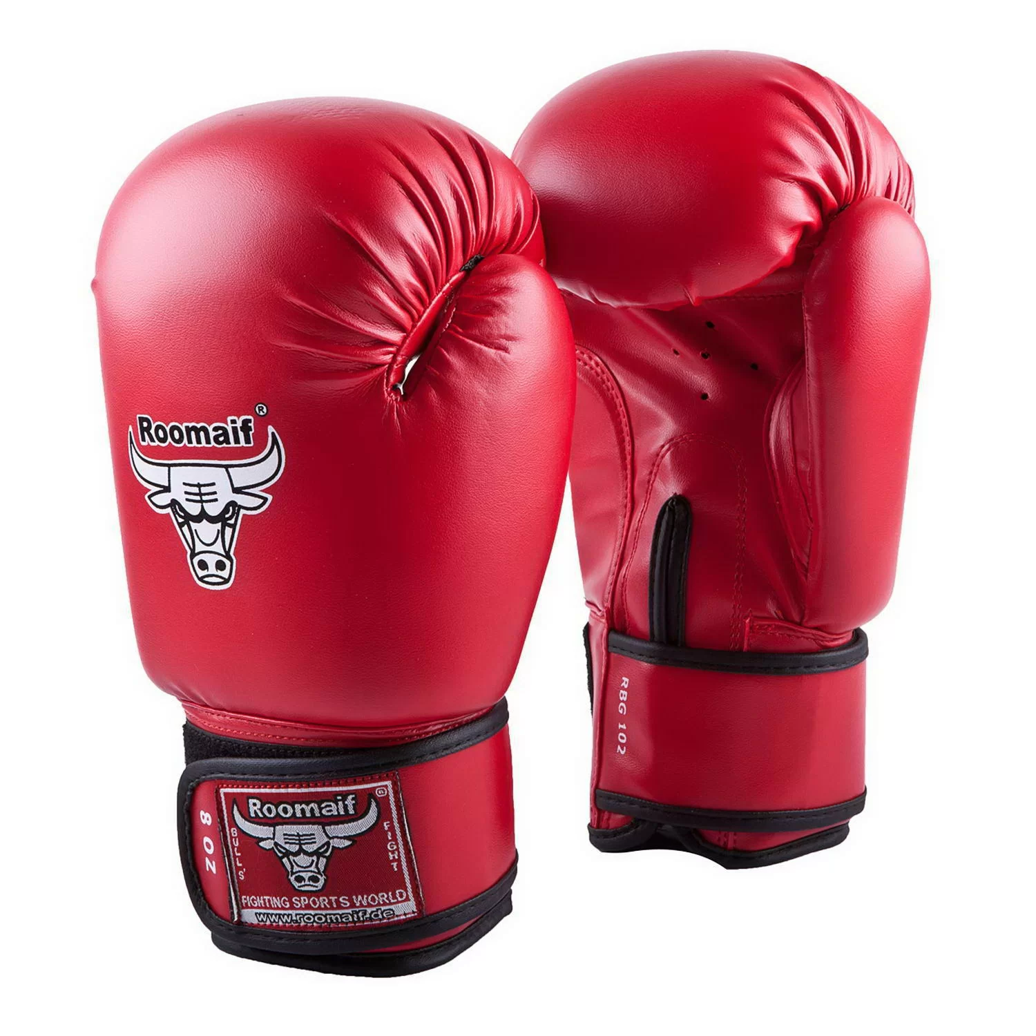 Реальное фото Перчатки боксерские Roomaif RBG-102 Dyex красные от магазина СпортСЕ