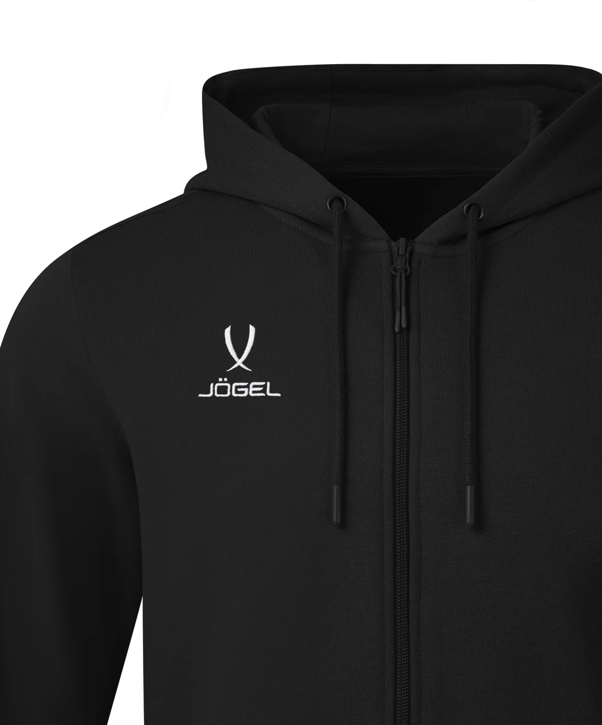  Худи на молнии ESSENTIAL Cotton FZ Hoodie, черный по низким ценам в Томске и Северске