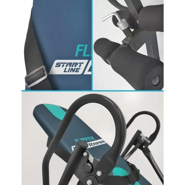 Реальное фото Инверсионный стол Flipper сине-бирюзовый SLF IT01-DB от магазина СпортСЕ