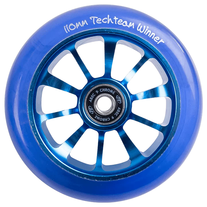 Реальное фото Колесо для самоката TechTeam X-Treme 110*24мм Winner, blue от магазина СпортСЕ