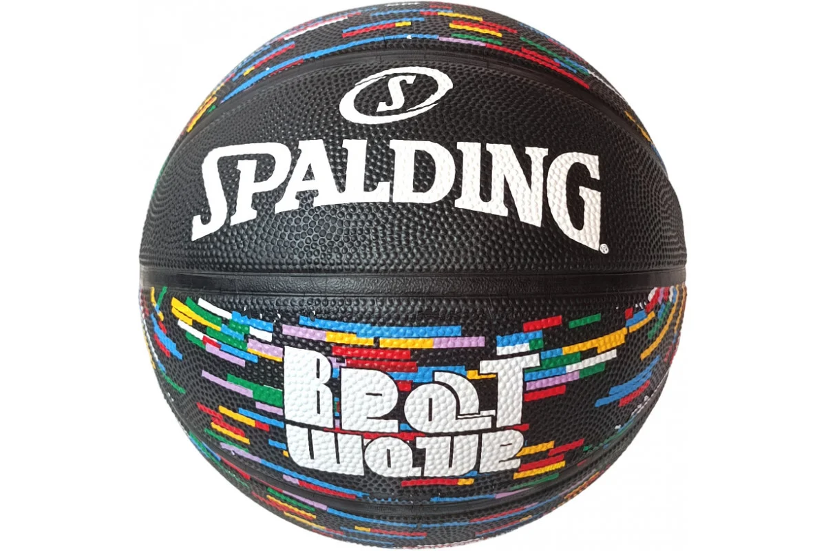 Мяч баскетбольный E43145 Spalding №7 резина черный Мяч баскетбольный E43145 Spalding №7 резина черный по низким ценам в Томске и Северске