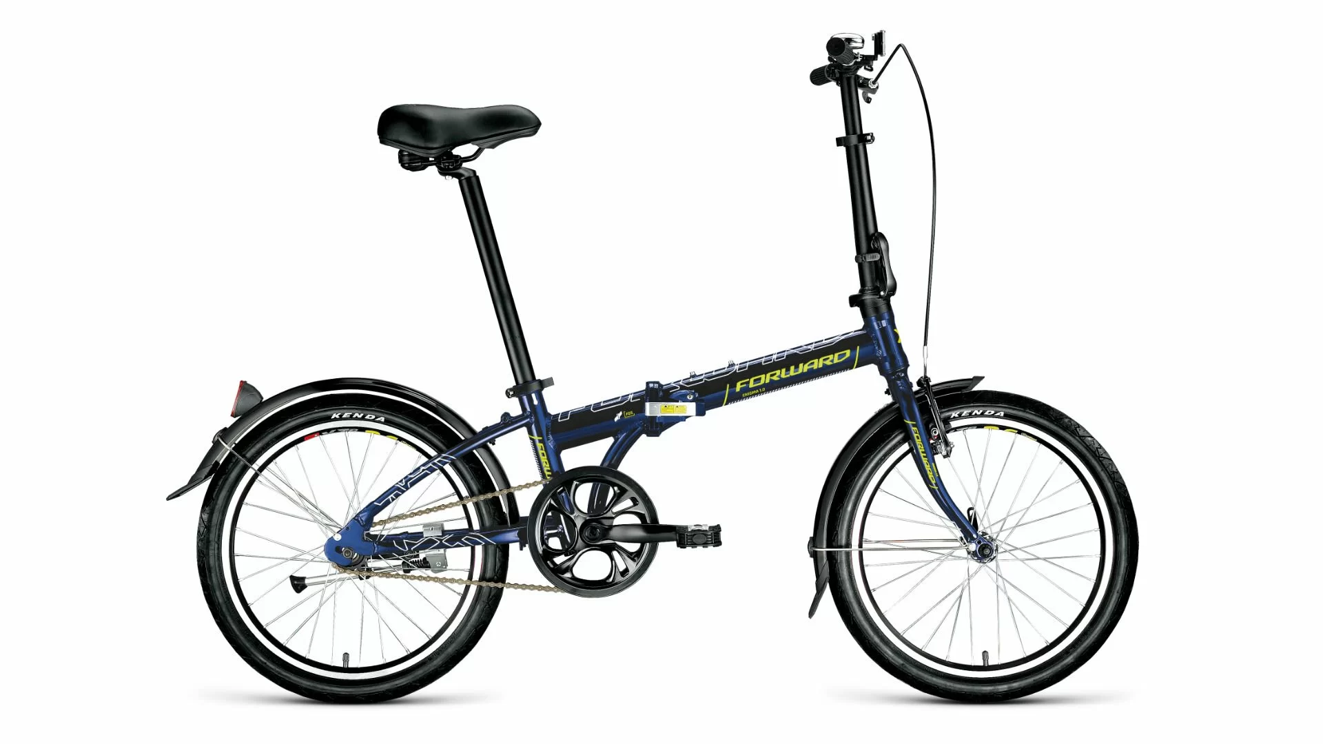 Реальное фото Велосипед Forward Enigma 20 1.0 (2020) синий/зеленый RBKW0Y601003 от магазина СпортСЕ