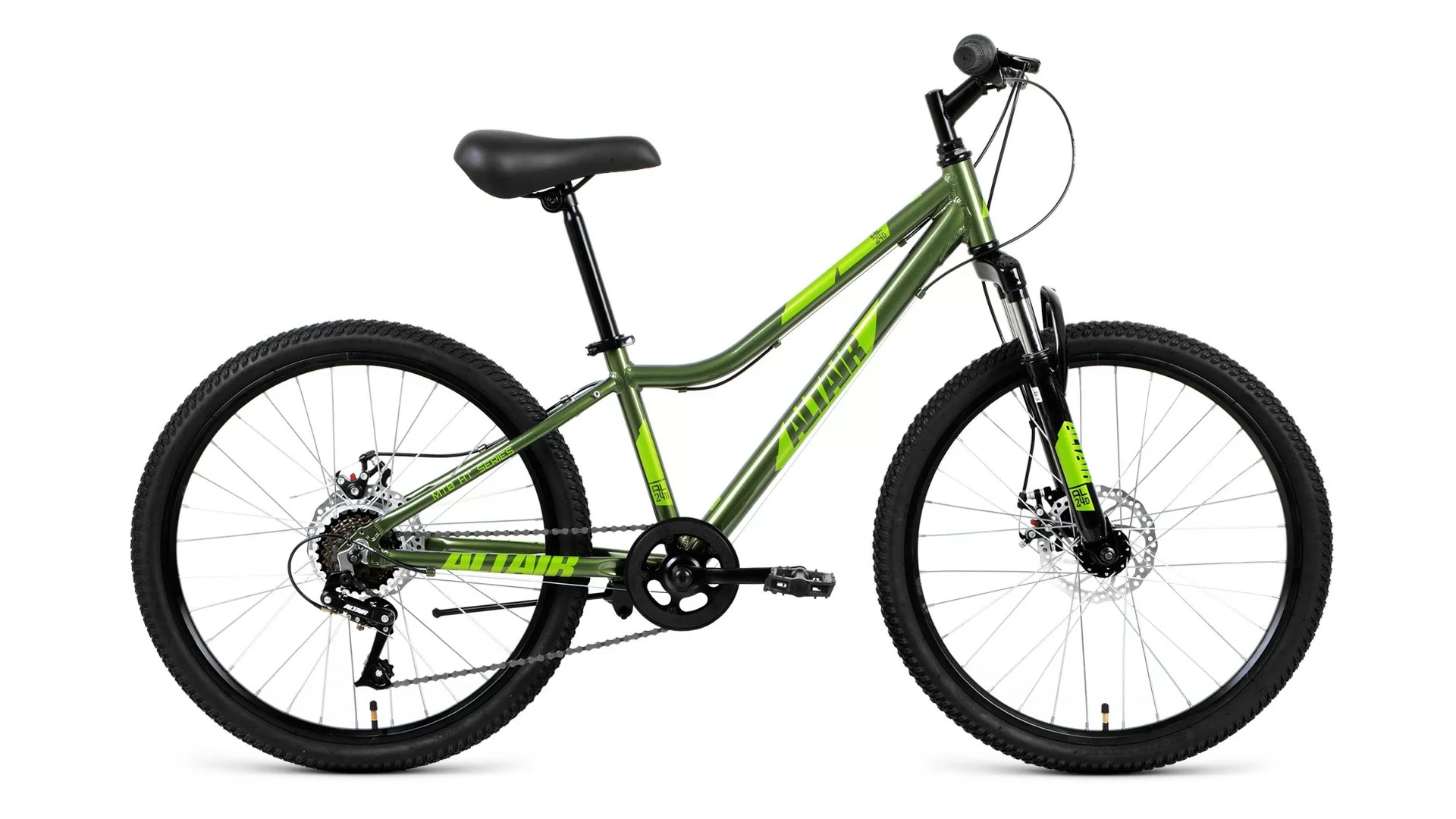 Реальное фото Велосипед Altair AL 24 D (2020) зеленый RBKT01647005 от магазина СпортСЕ