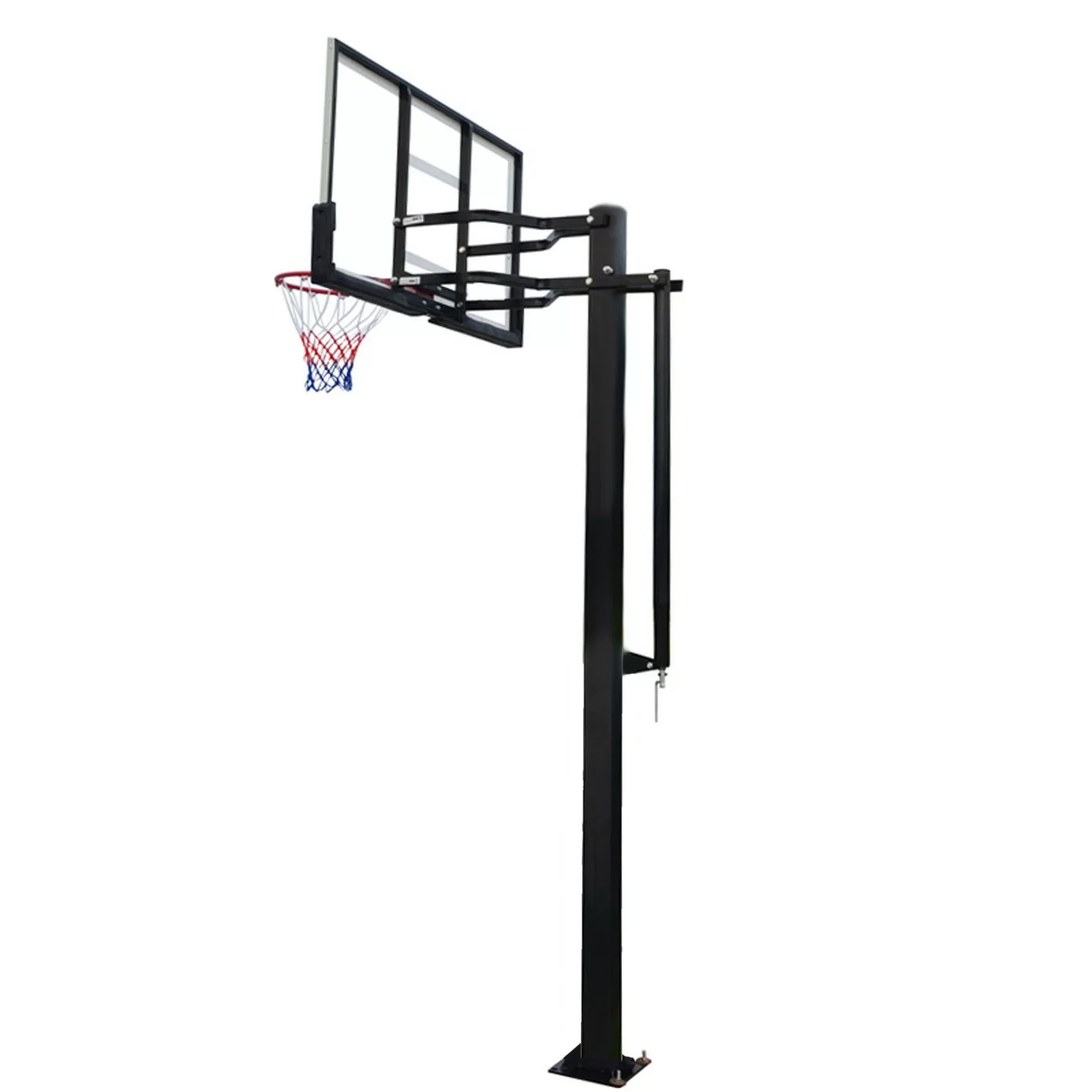 Реальное фото Баскетбольная стационарная стойка DFC ING56A 143x80cm акрил (три короба) от магазина СпортСЕ