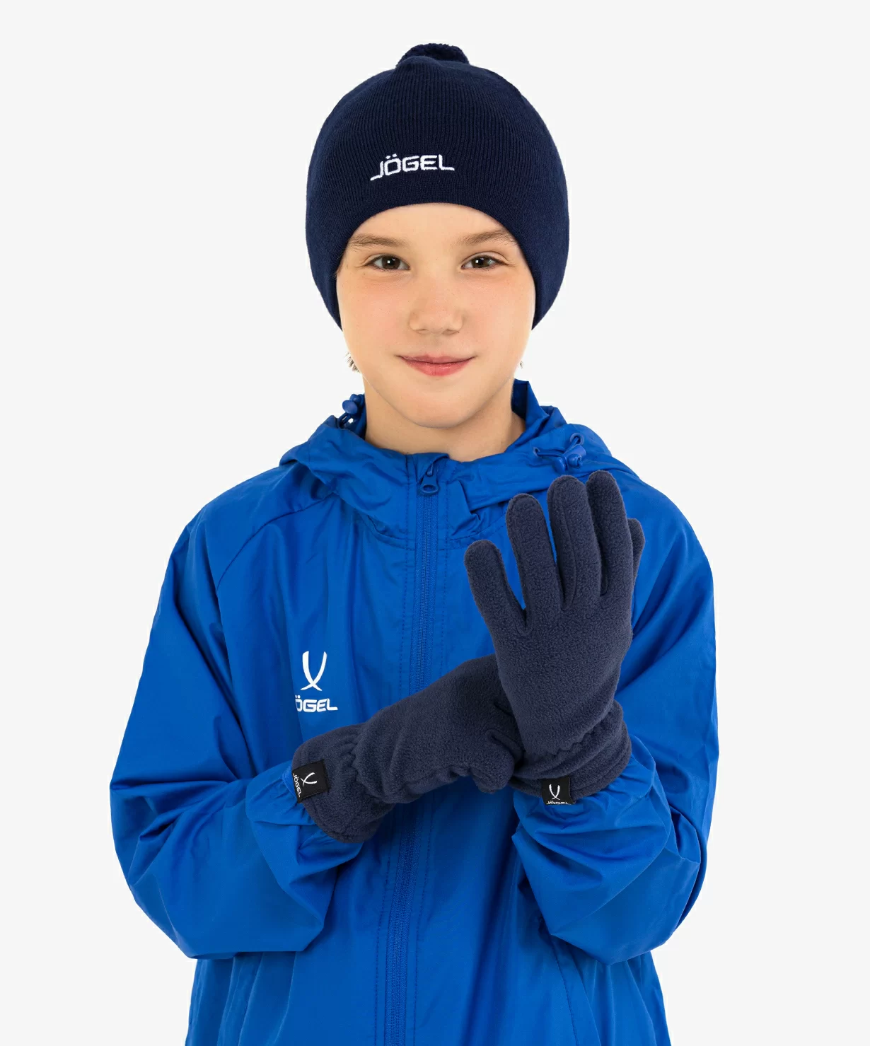 Реальное фото Перчатки зимние ESSENTIAL Fleece Gloves, темно-синий от магазина СпортСЕ