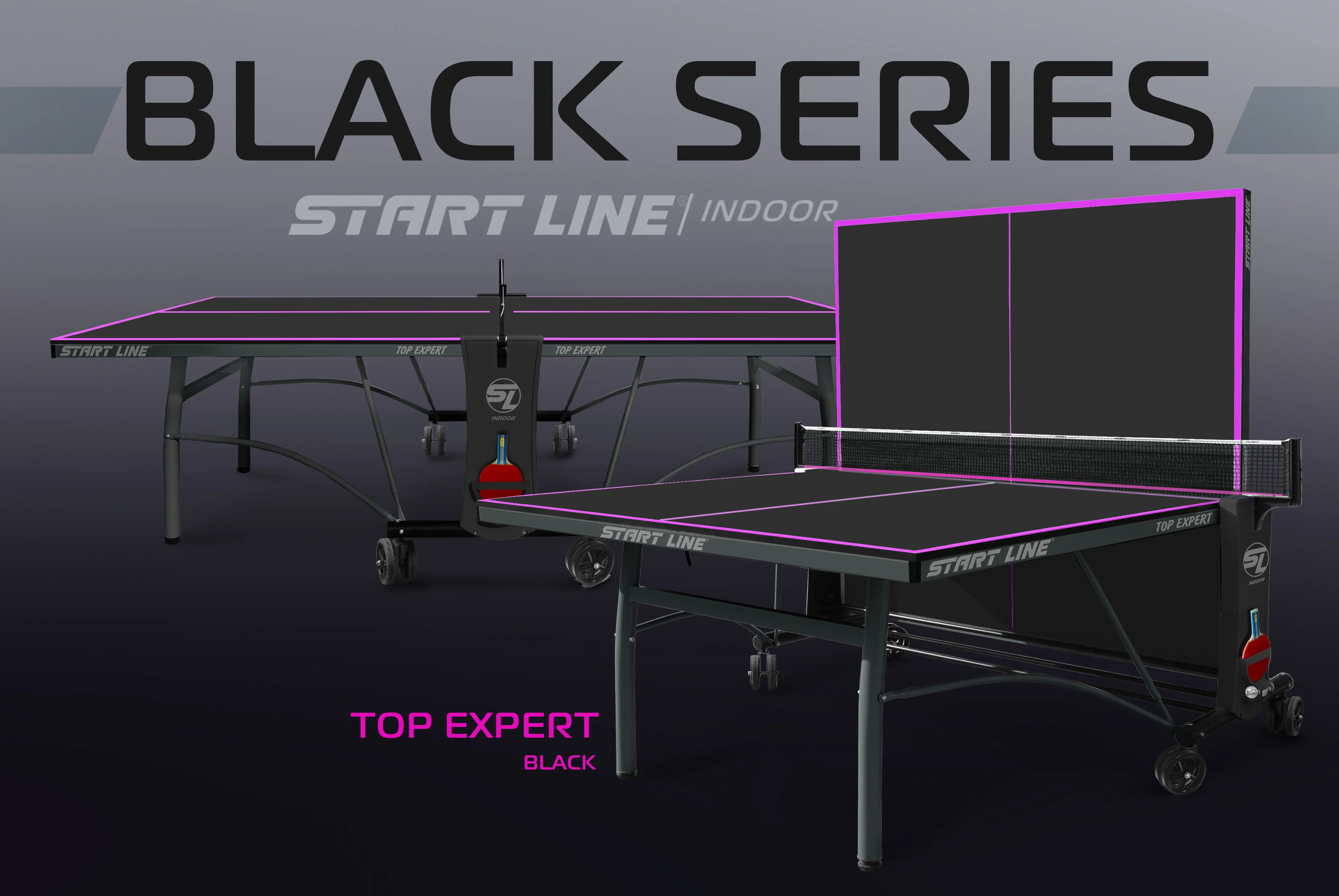  Стол теннисный Top Expert Black по низким ценам в Томске и Северске